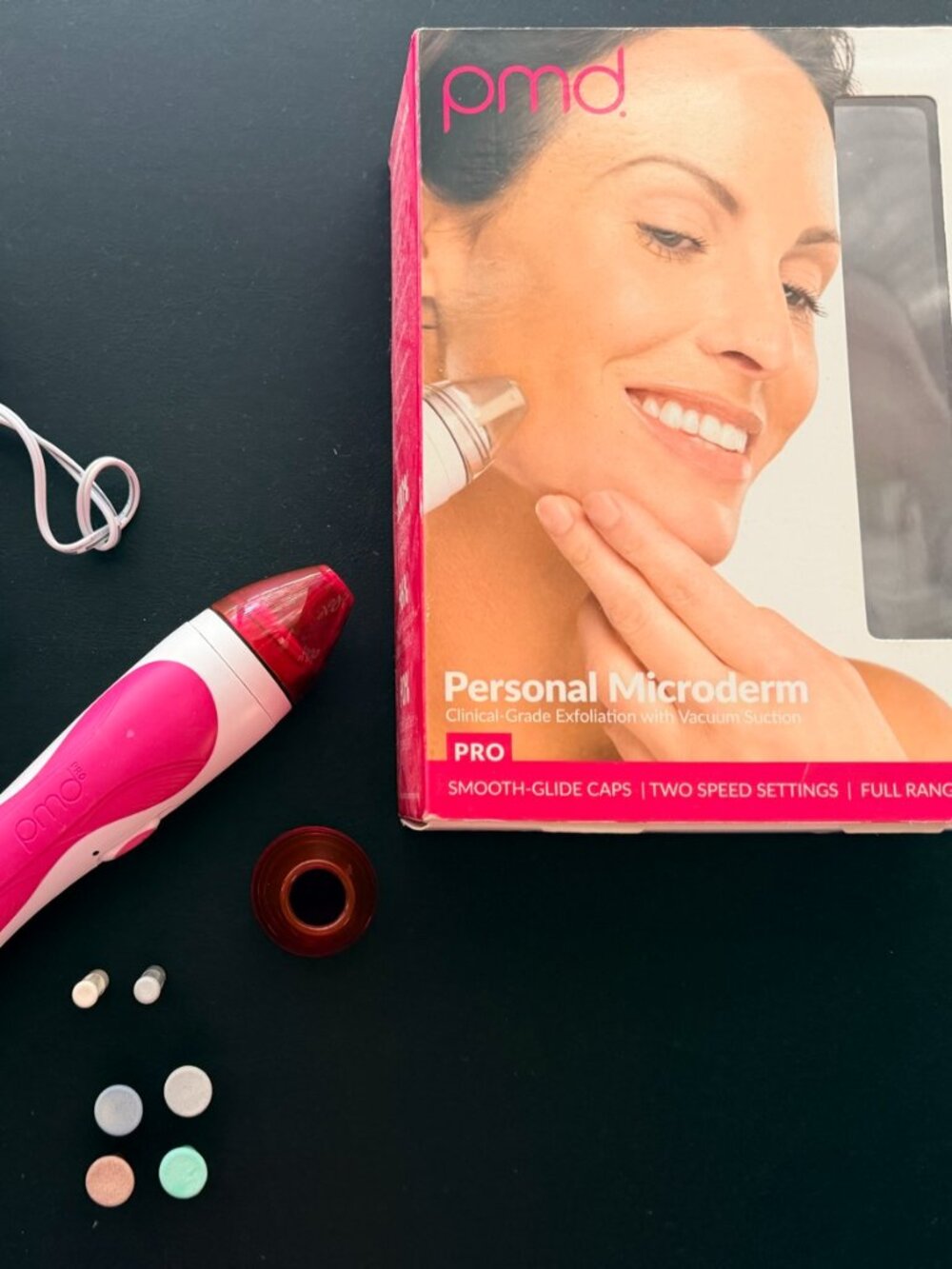 PMD Personal Microderm PRO Device + 6 Unused Discs and Box
